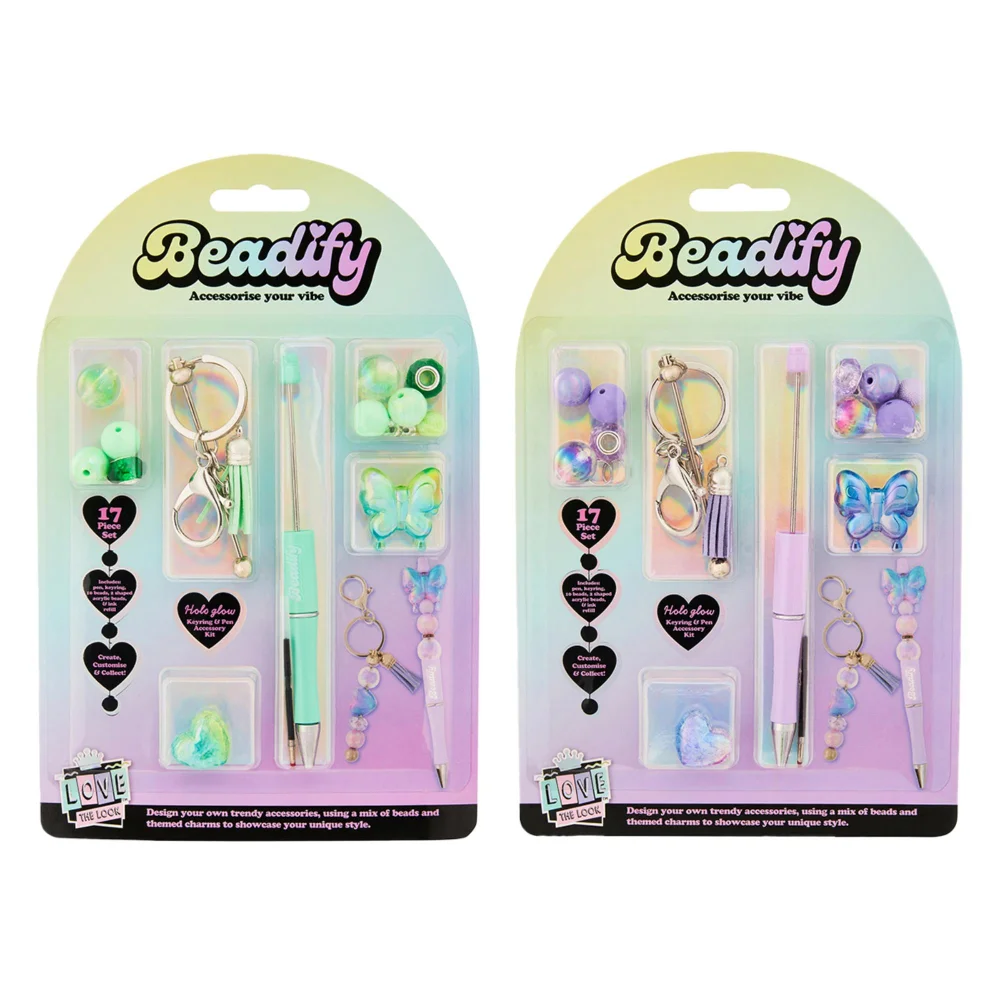 Beadify Pen Charms Keyring Craft Set (Styles Vary) Image 1