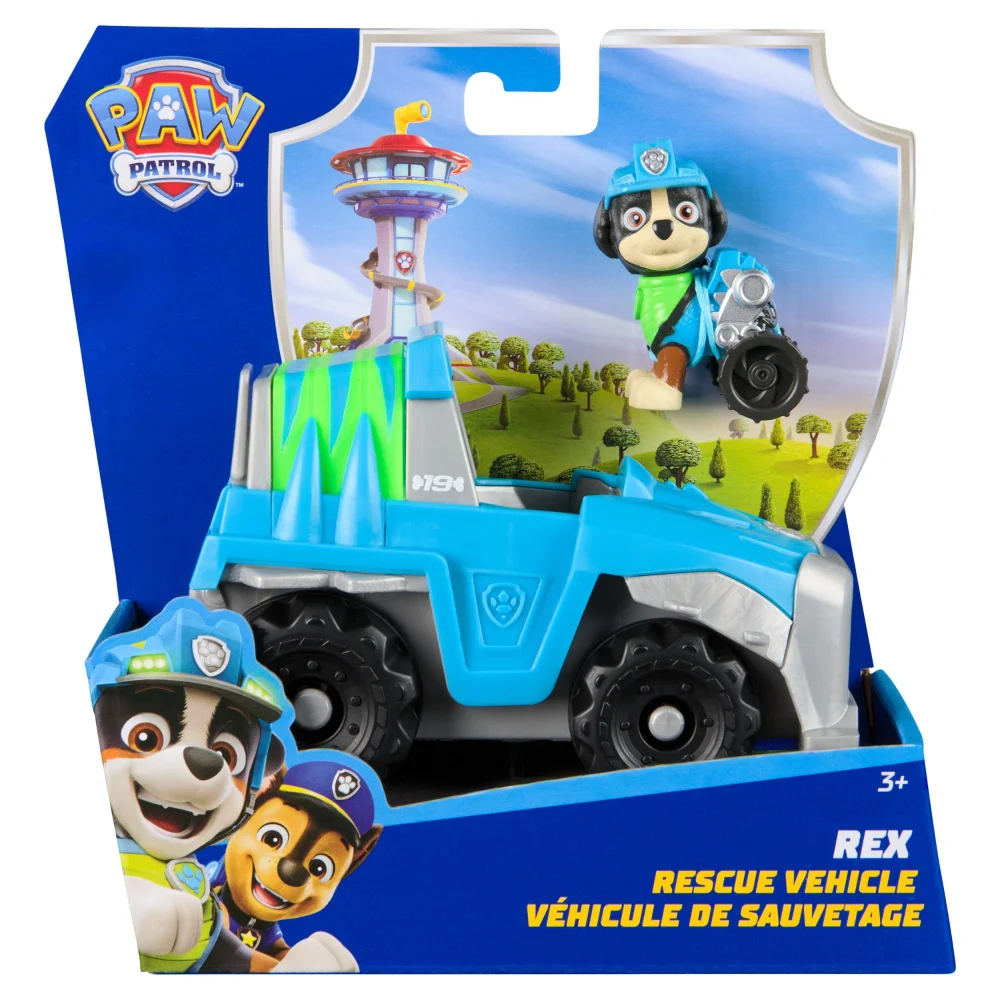 Paw Patrol Rex's Rescue Vehicle and Figure Image 1