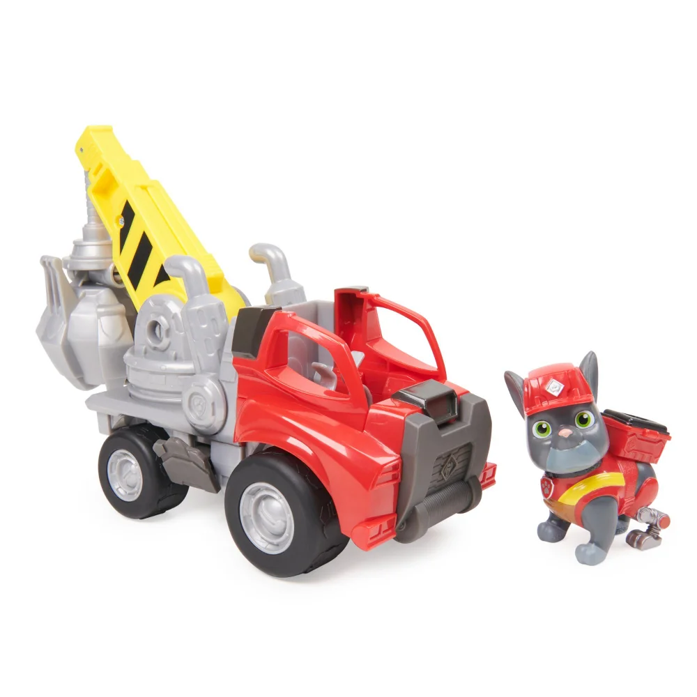 Paw Patrol Rubble & Crew Chargers Crane Grabber Vehicle Image 1