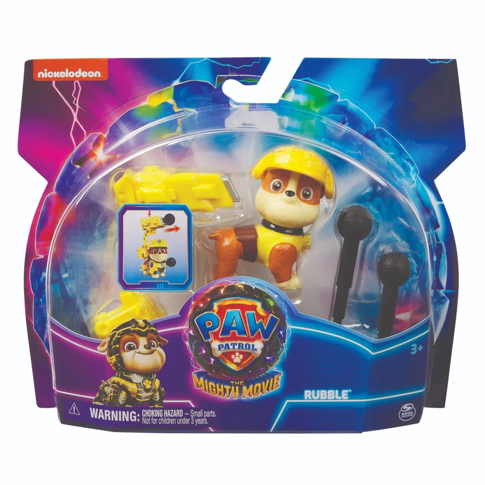Paw Patrol The Mighty Movie Rubble Figure Image 1