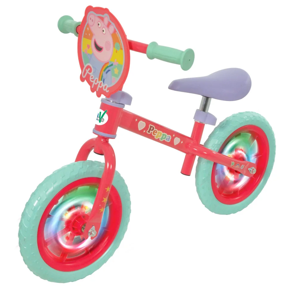 Peppa Pig 12 Inch LED Balance Bike Image 1