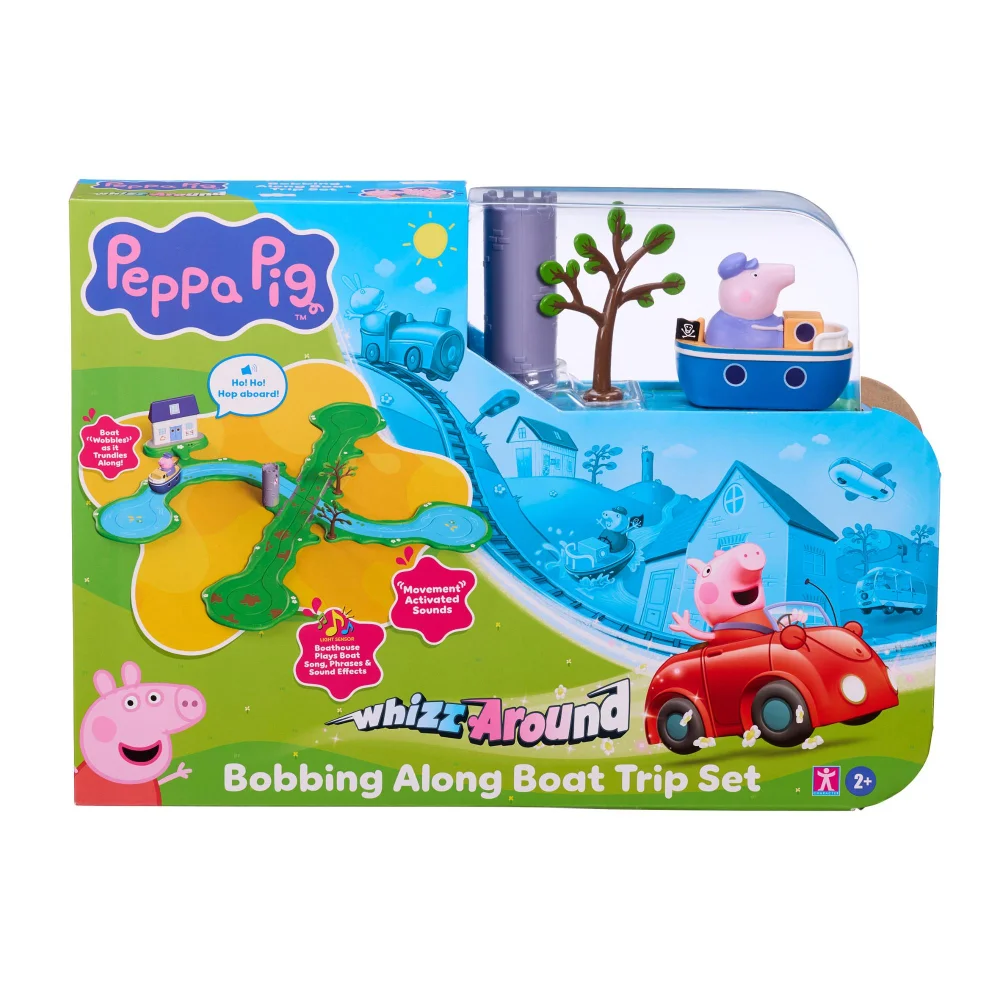 Peppa Pig Bobbing Along Boat Trip Playset Whizz Around Image 1