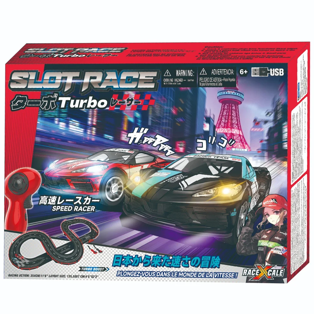 Slot Race Turbo Racer Playset Image 1