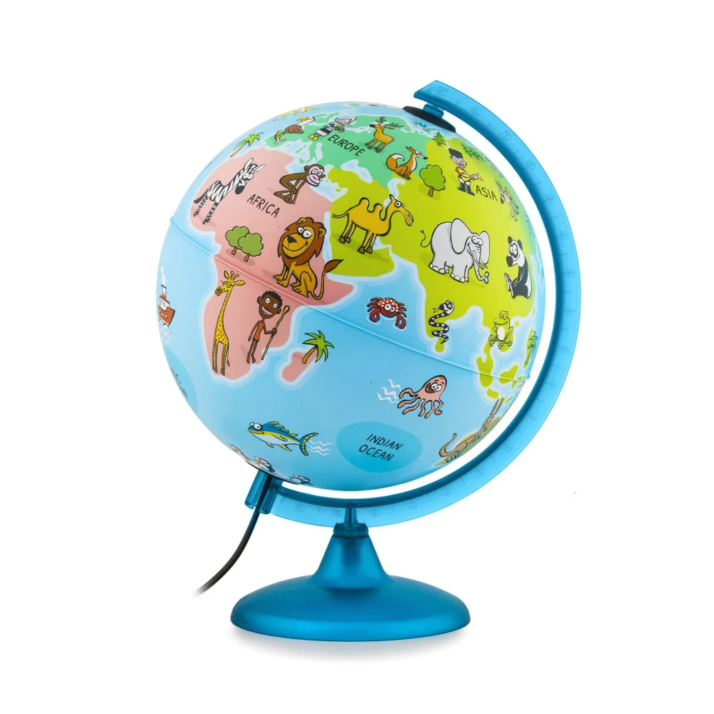 Nova Rico Mappa Mondo Illuminated 25cm Globe Image 1